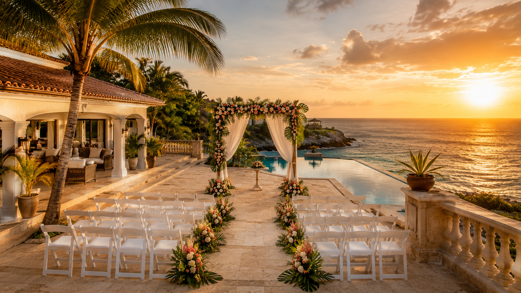 Private villa wedding location in Curacao