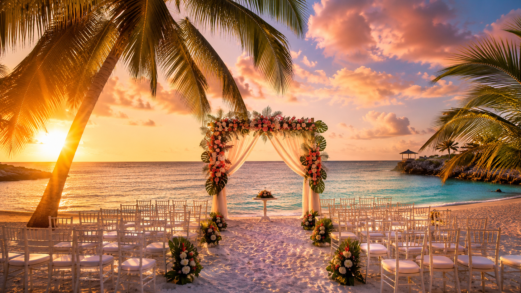 Beach wedding location in Curacao