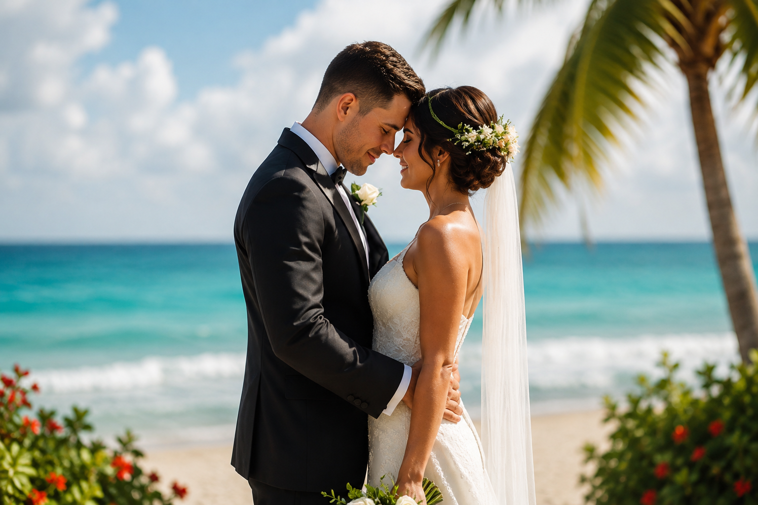 Caribbean wedding celebration